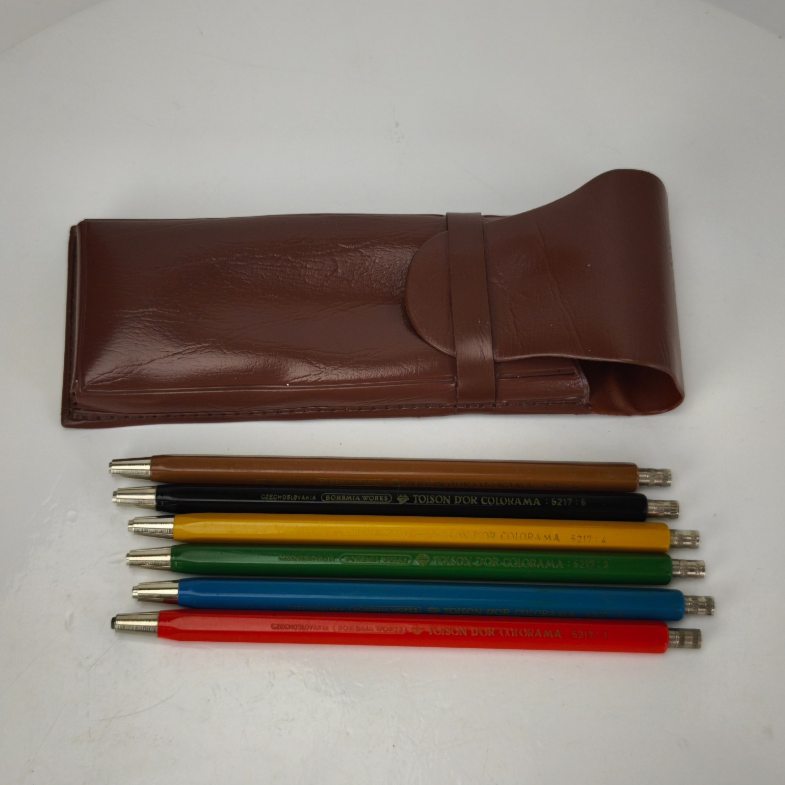 Vintage Mechanical Pencils Set of 6 TOISON D’OR COLORAMA 5217 Bohemia Works#6184
