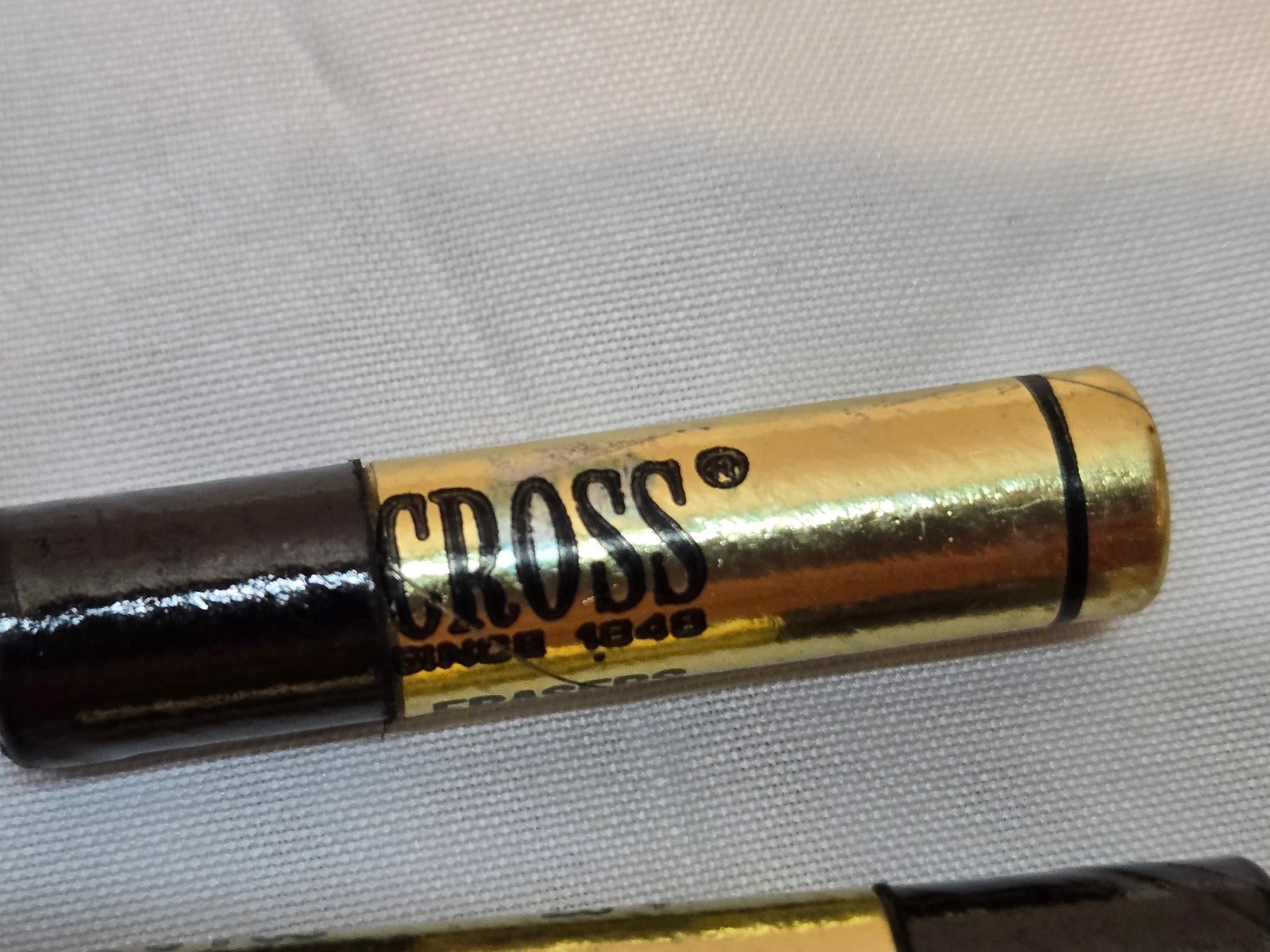 CROSS GOLD FILLED MECHANICAL PENCIL, UPJOHN LOGO, WITH EXTRA LEADS & ERASERS