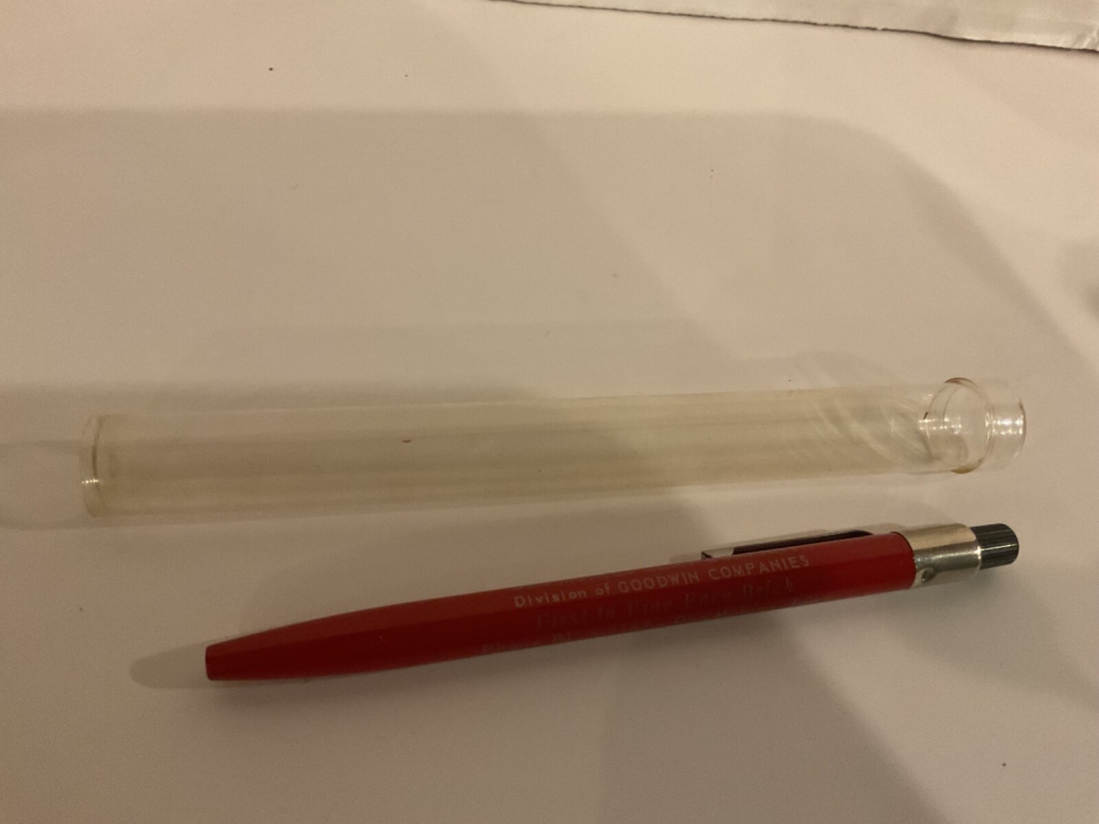 Vintage Scripto Graphite Pencil DesMoines Clay Co. Goodwin Co.