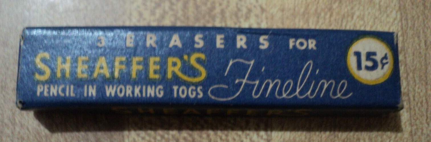 vtg SHEAFFER # E 3 Mechanical PENCIL Erasers in Boxes of 3 No extra ship after 1