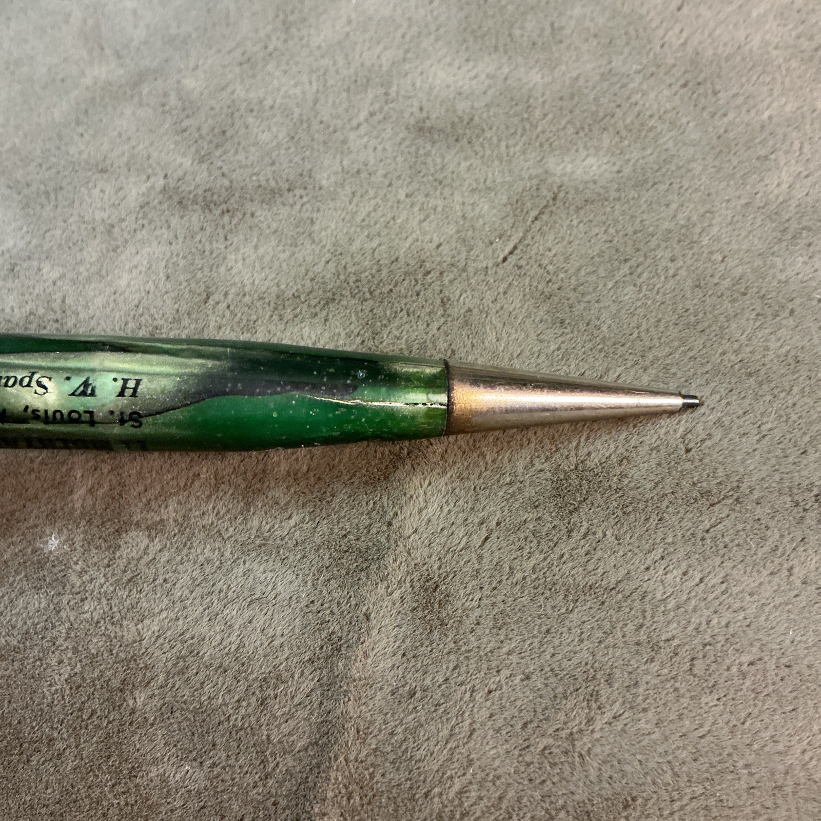 Antique Celluloid Writing Pencil Ritepoint St. Louis Lumberyard Supply Co As Is