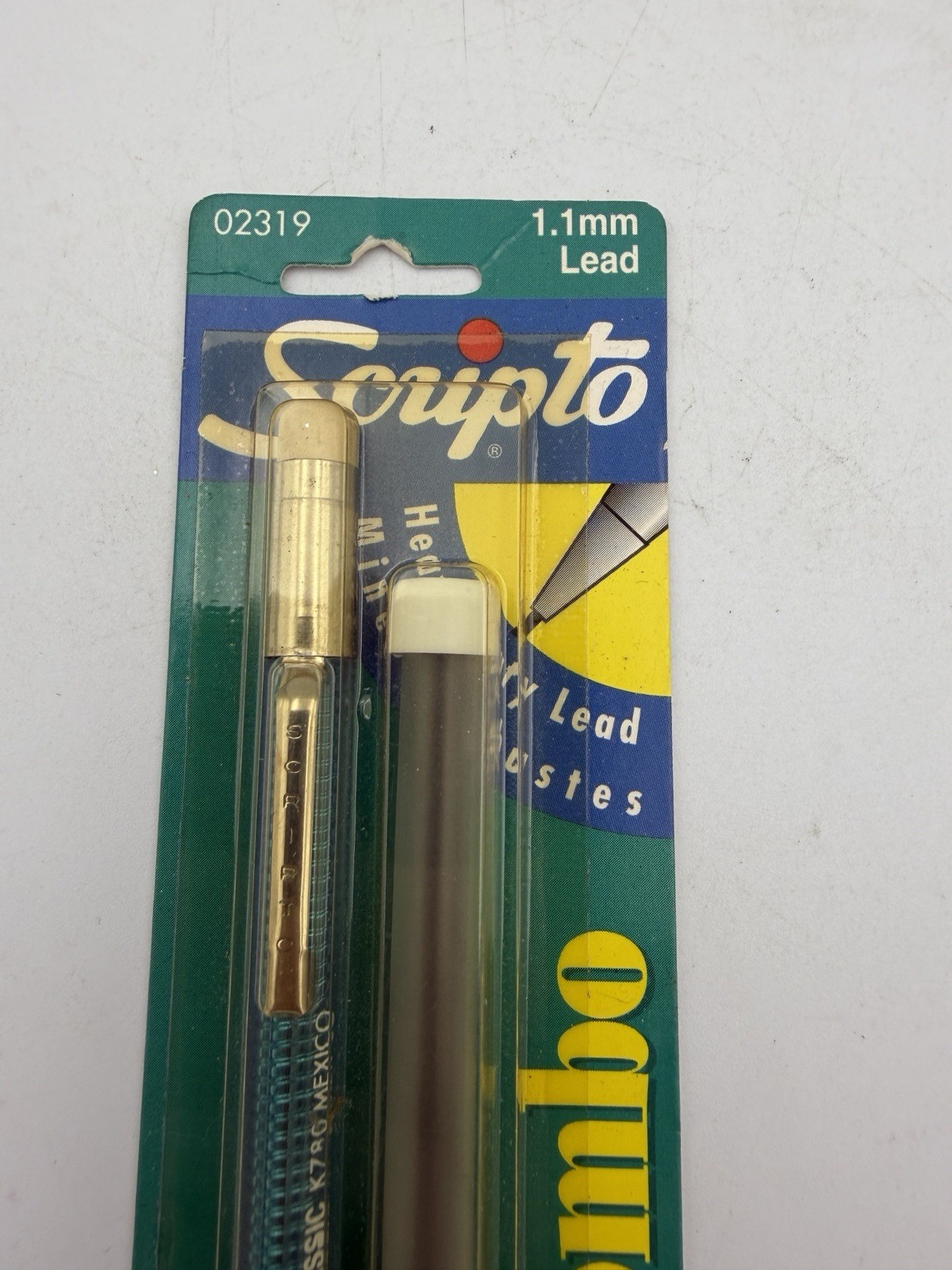 NEW SCRIPTO Classic Combo Vintage 1997 Mechanical Twist Pencil Long Lead Blue