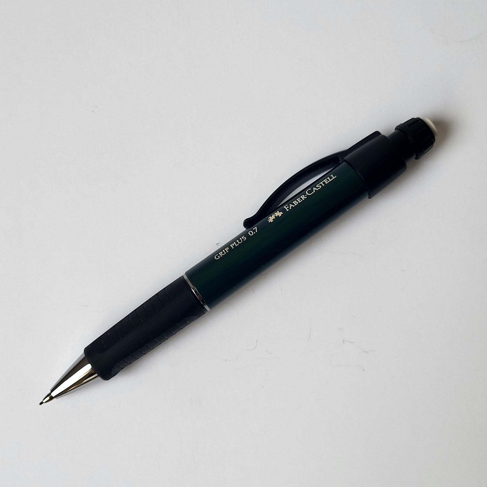 Faber Castell Grip Plus Mechanical Pencil .7mm Lead Dark Green Writing Fat Body