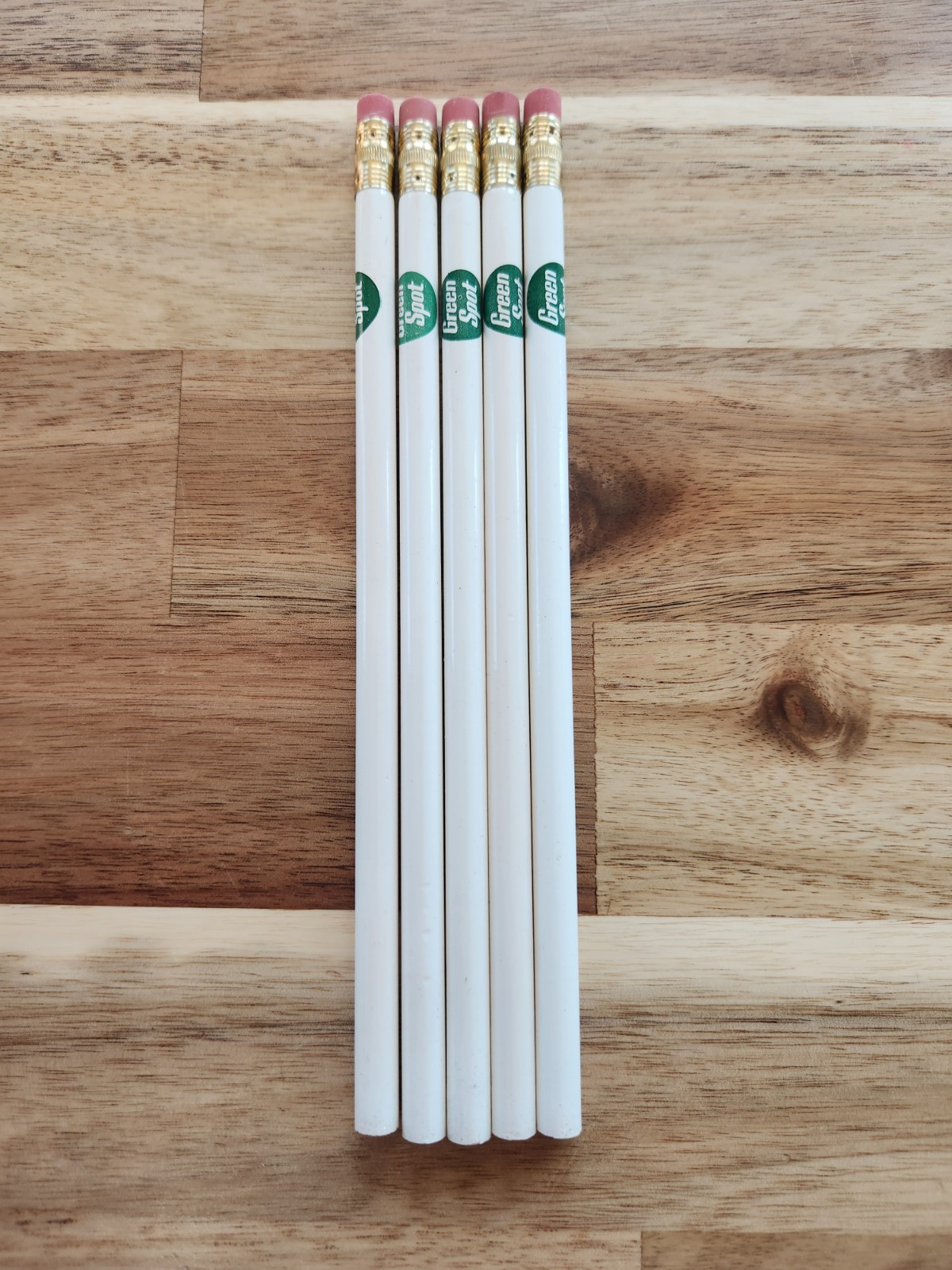 Lot Of 5 Vintage GREEN SPOT FRUIT DRINKS Pencils