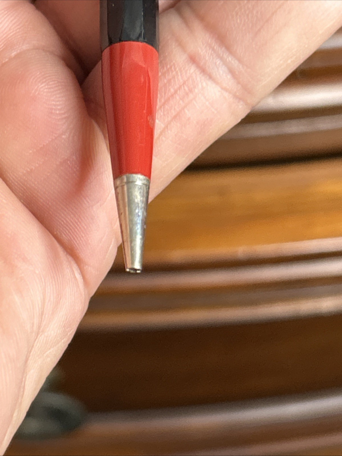 Vintage Autopoint USA Double-Sided Mechanical Pencil Red Black Works