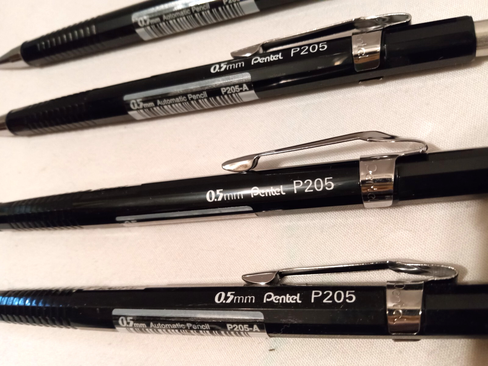 Pentel Sharp 0.5 Automatic Drafting Pencil Black Barrel NOS lot of 4