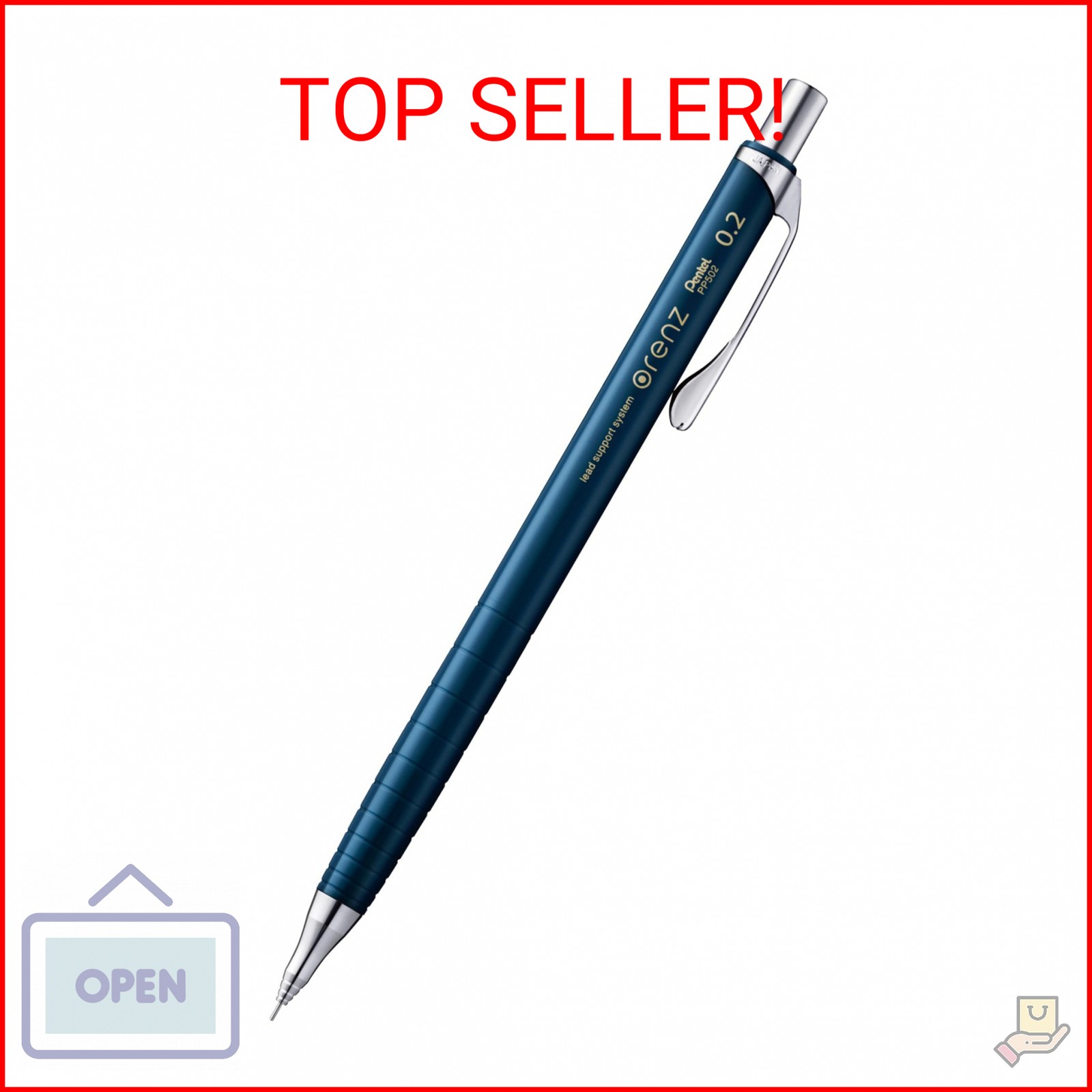 Pentel Mechanical Pencil Orenz 0.2mm (Navy) Xpp502-C2