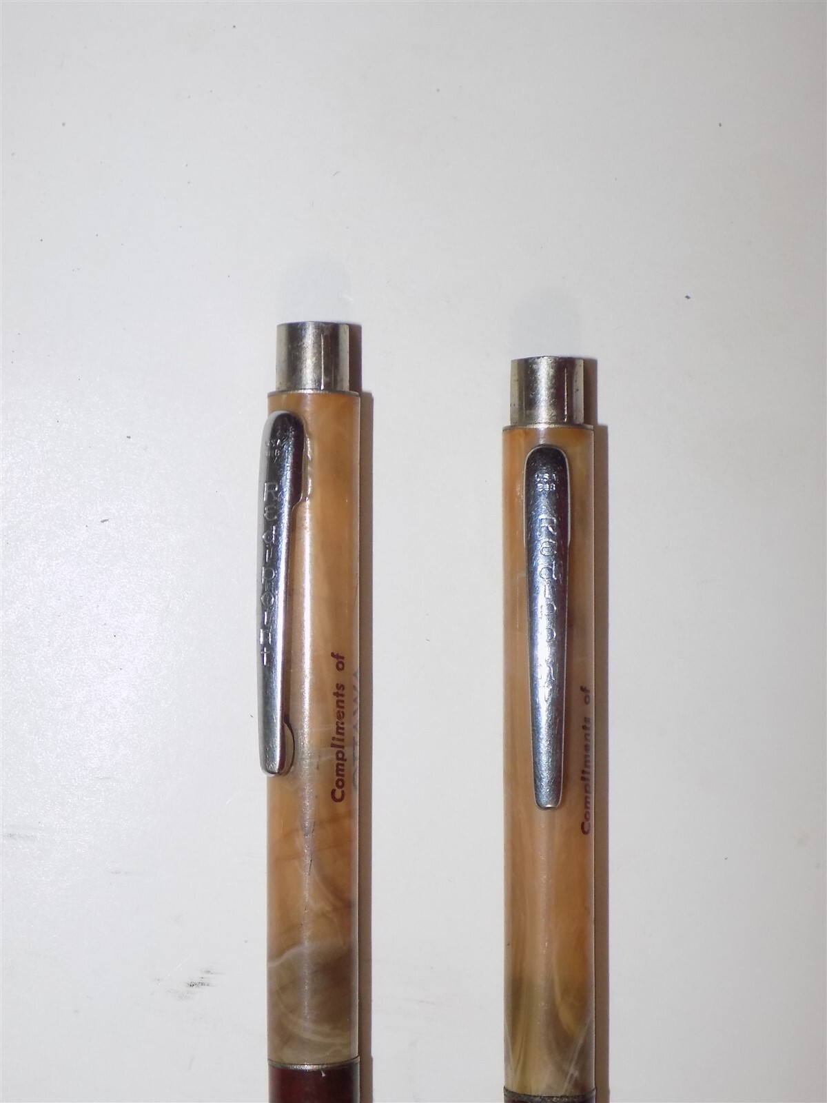 2 Vtg. REDIPOINT Mechanical Pencils WORK Ottawa, Illinois
