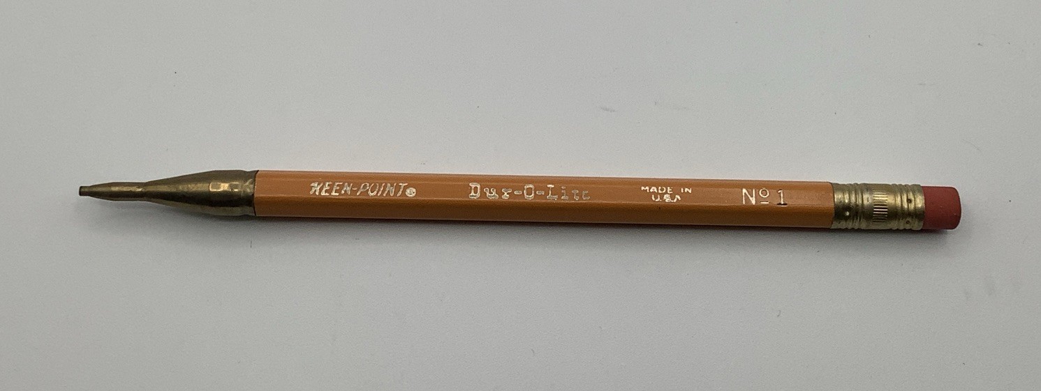 Lot of 10 Vtg Keen Point Dur-O-Lite 5 1/2″ Wooden Mechanical Pencils 30S No. 1