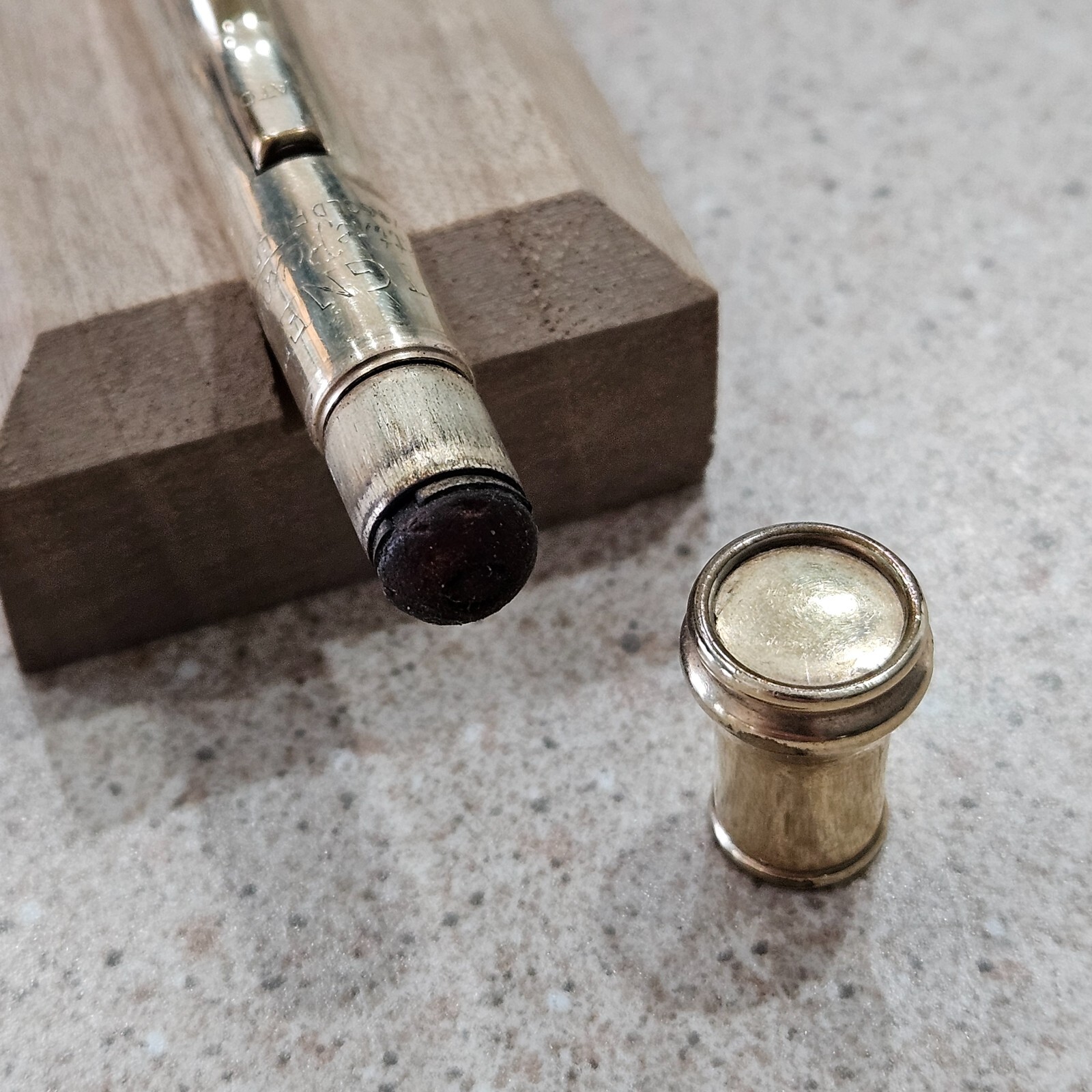 Signet Gold Filled Etched 5.25″ Mechanical Pencil “Sold Only At Rexall Stores”