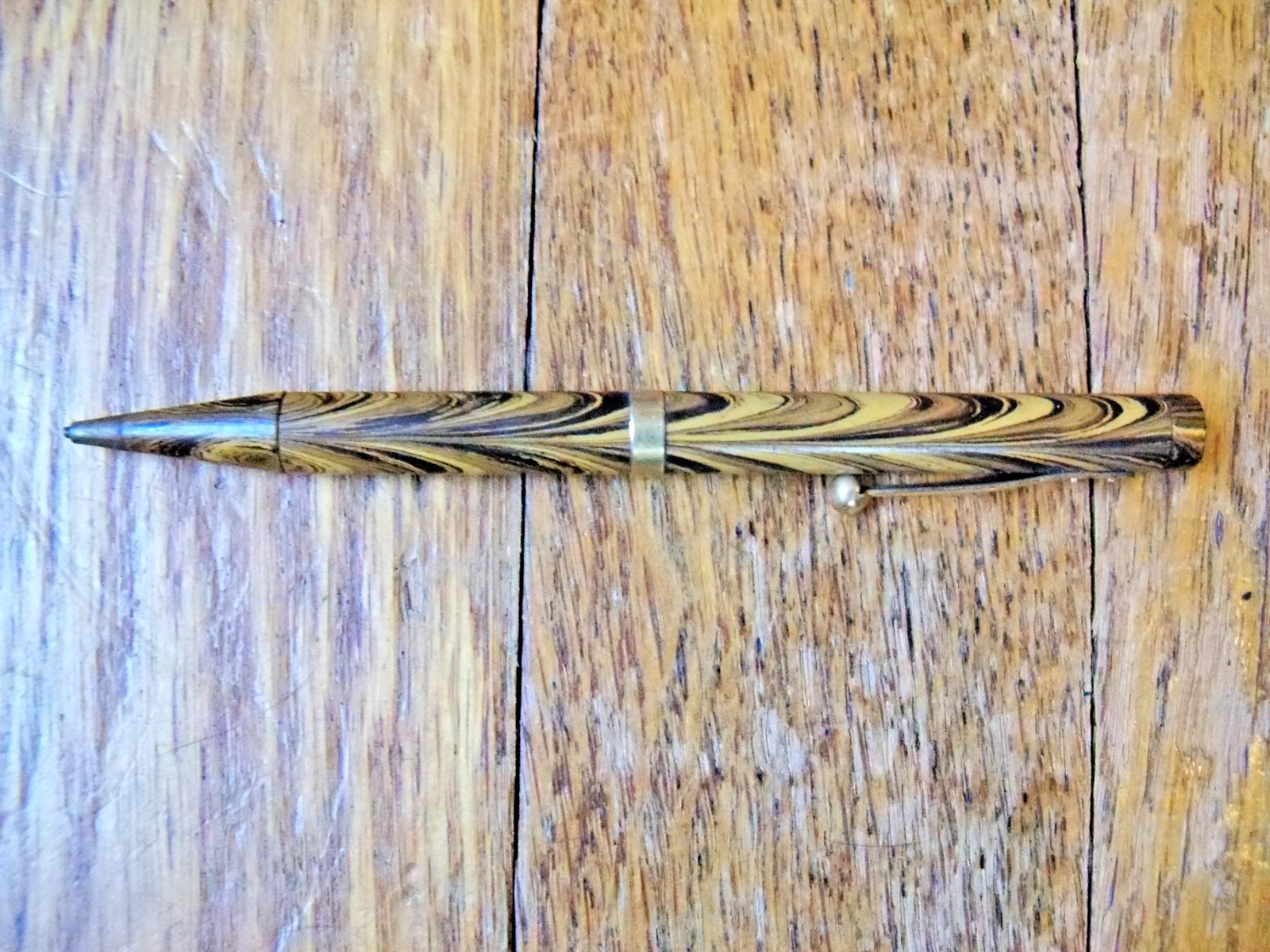 1920’s Waterman Olive Ripple Mechanical Pencil