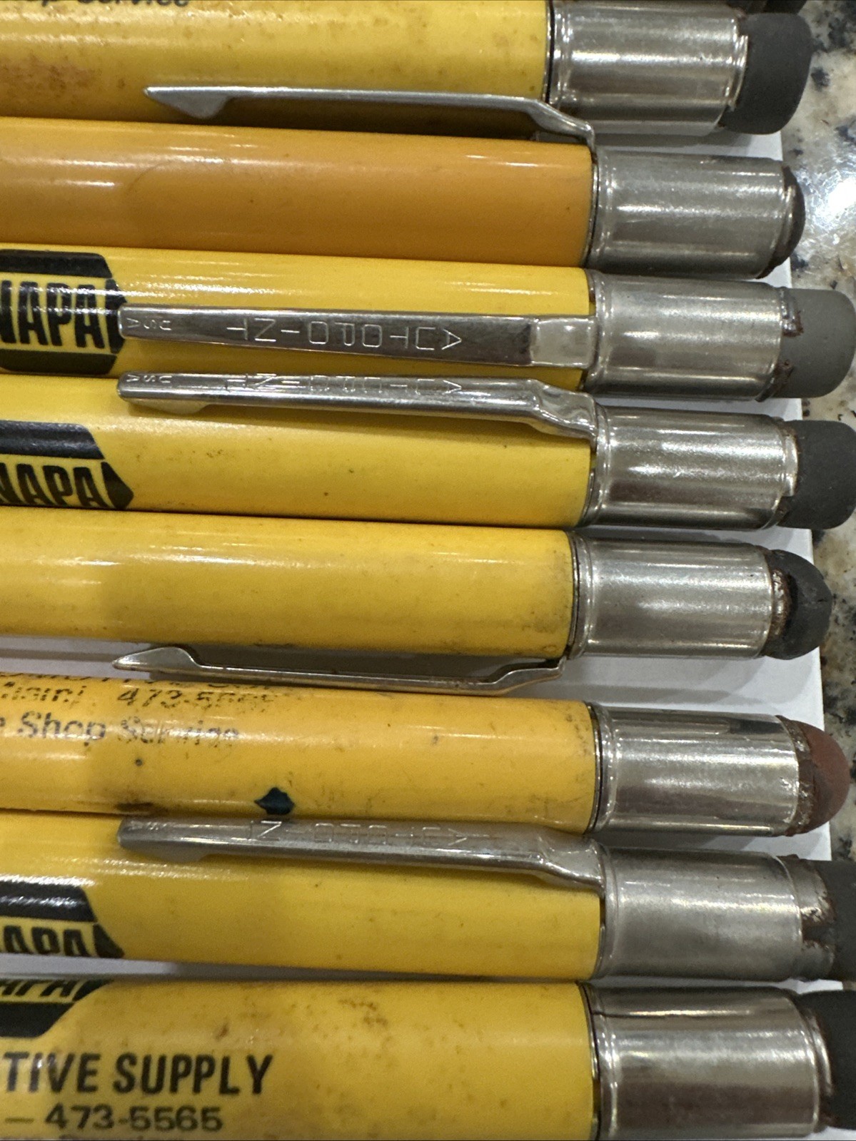Autopoint Mechanical Pencils Oversize Advertisement Pens USA Elvis Pepsi Garland