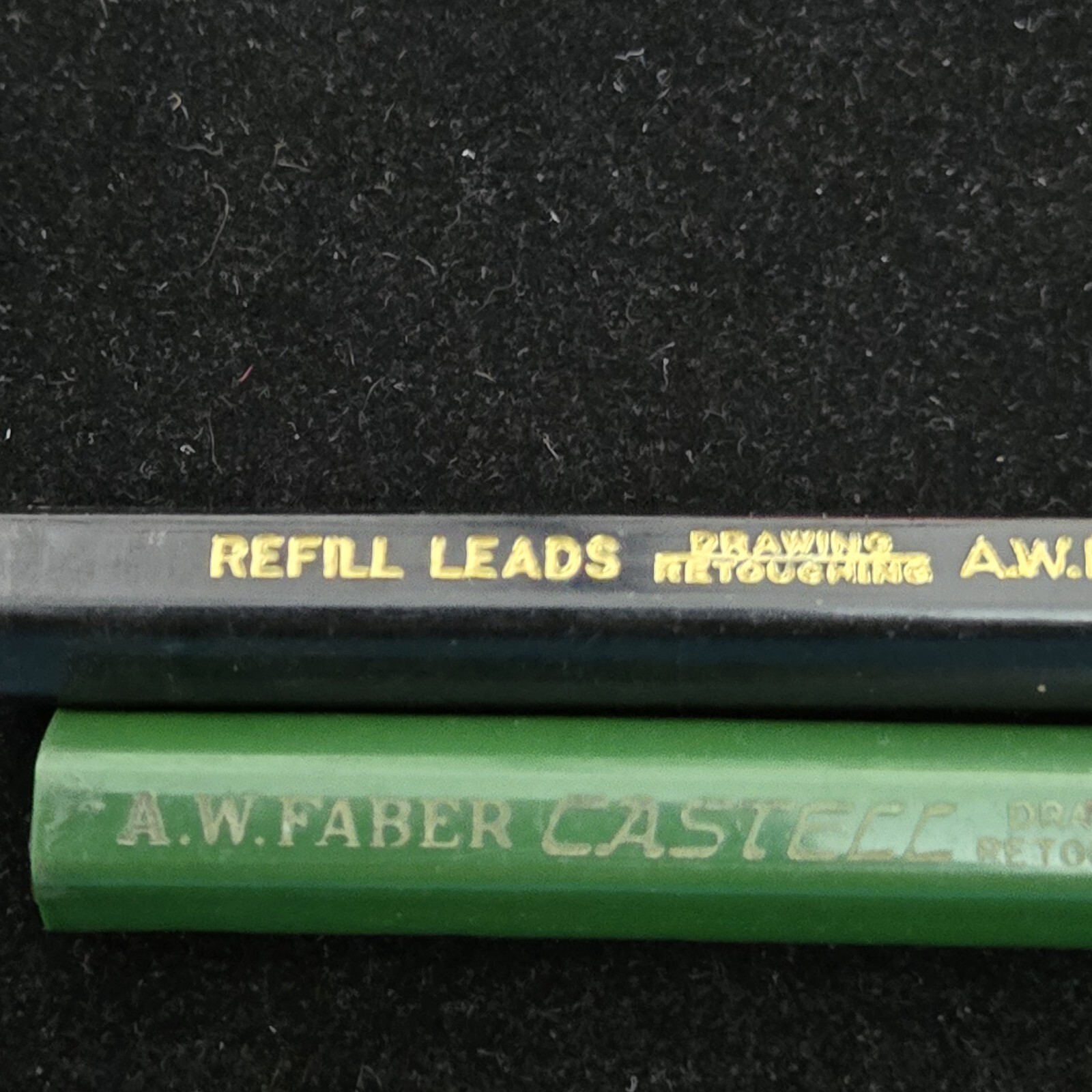 2 A.W. Faber Castell Refill Lead Vintage USA AMERICAN ZONE WEST GERMANY 5H 3H