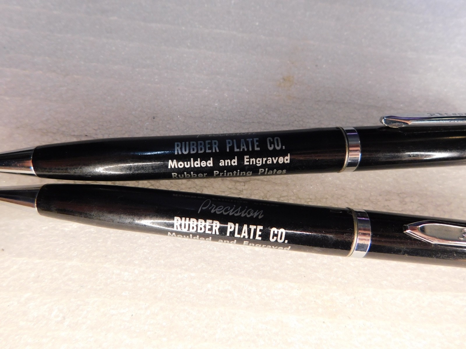 Pair Ritepoint Advertising Precision Rubber Plate Co. Mechanical Pencil