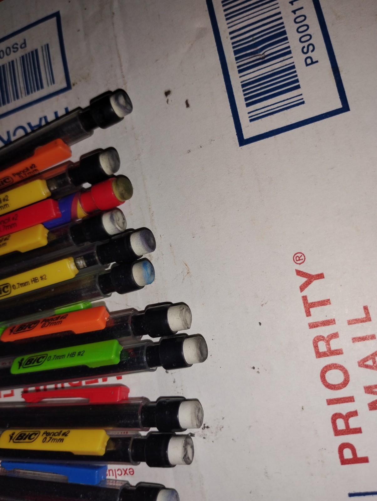 Lot of 16 BIC Mechanical Pencils 0.7mm #2 Assorted Colors