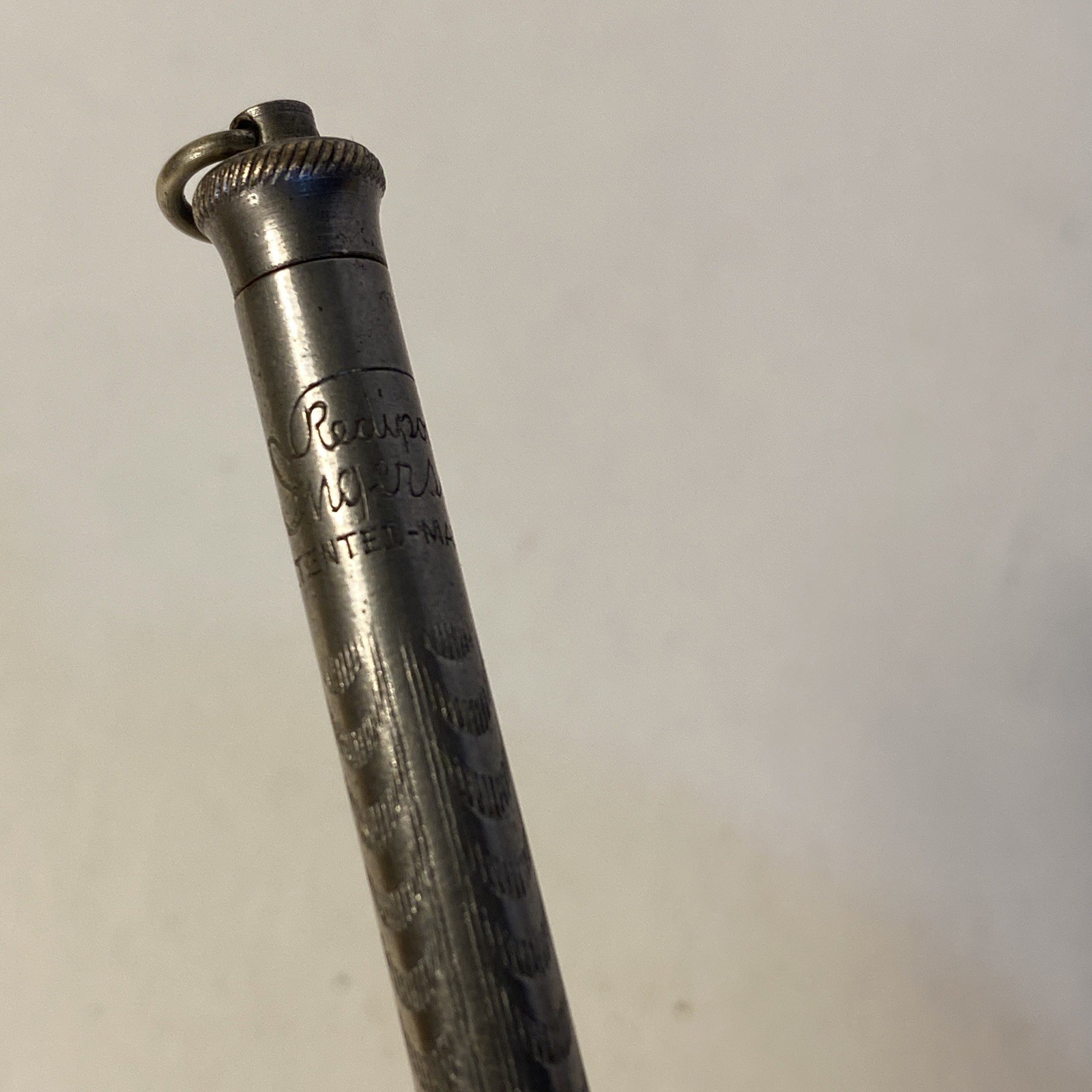 Vintage 3 1/2″ RediPoint Ingersoll Silvertone Mechanical Pencil no Lead