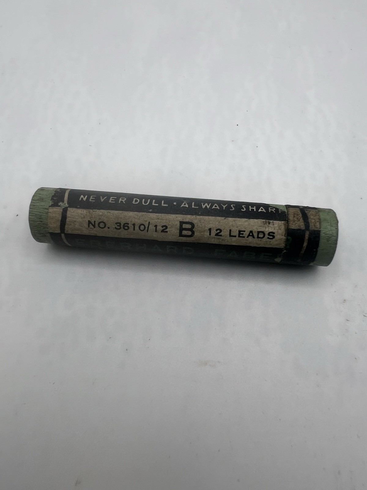 EBERHARD FABER PERMAPOINT 12 Leads 3610/12 B Wooden Tube NOS 1960s Prop