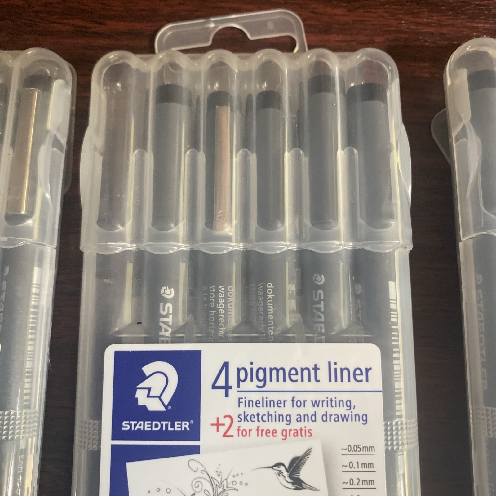 STAEDTLER JAPAN Pigment Liner Parker 0.05 – 0.8mm Pen set 308 SB6P 3 Missing 3