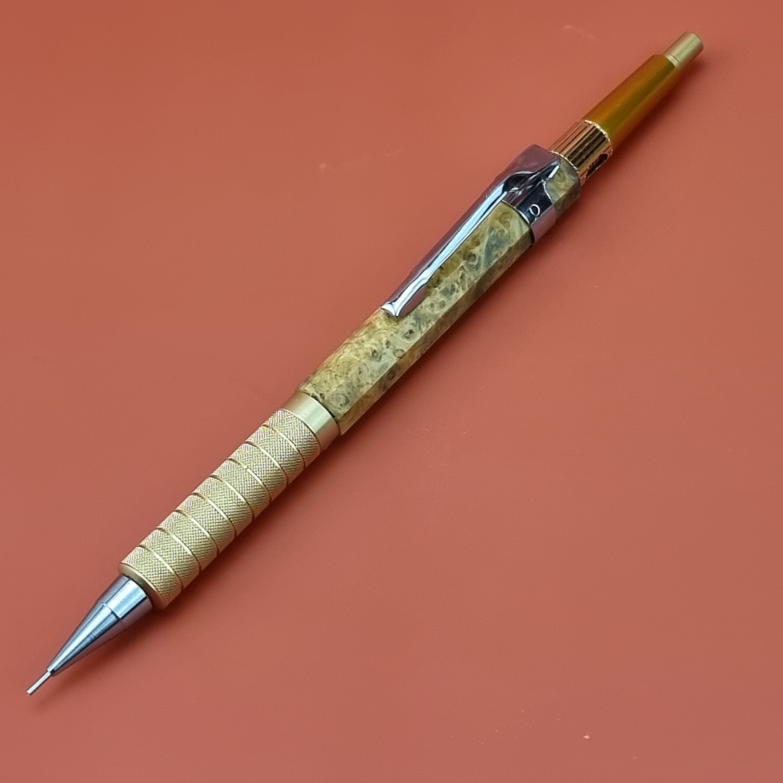Hand Crafted Pentel PG5 Mechanical Pencil with Octagonal Maple Berl
