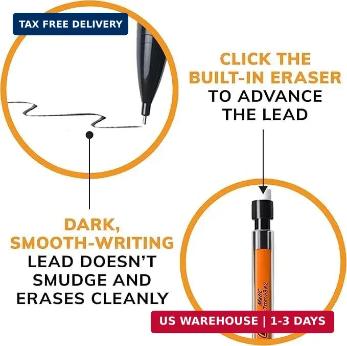BIC Xtra Smooth Mechanical Pencil with 0.7 mm Medium Point, Refillable and Retra