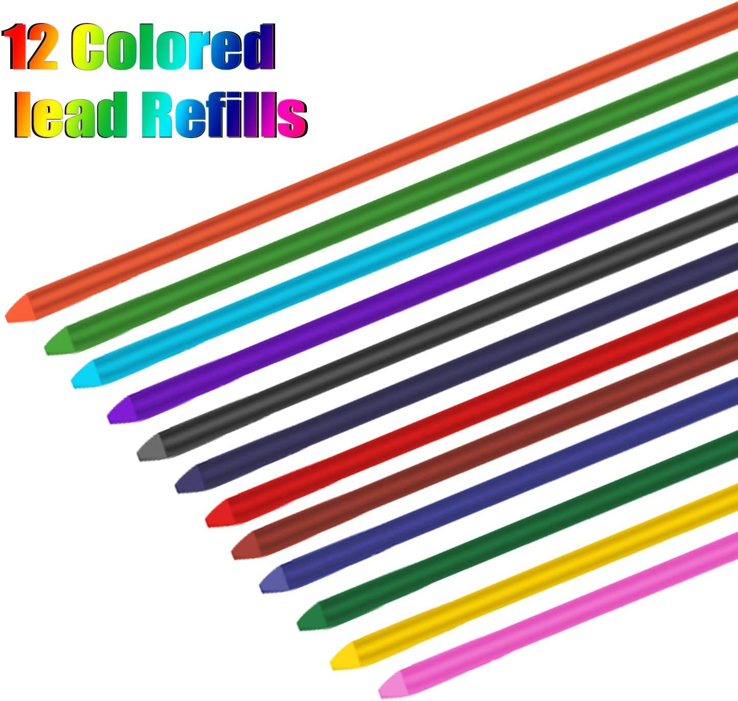 21 Pieces 2.0 Mm Mechanical Pencil Set, 9 Pieces Automatic Pencils 12 2 Mm Mecha