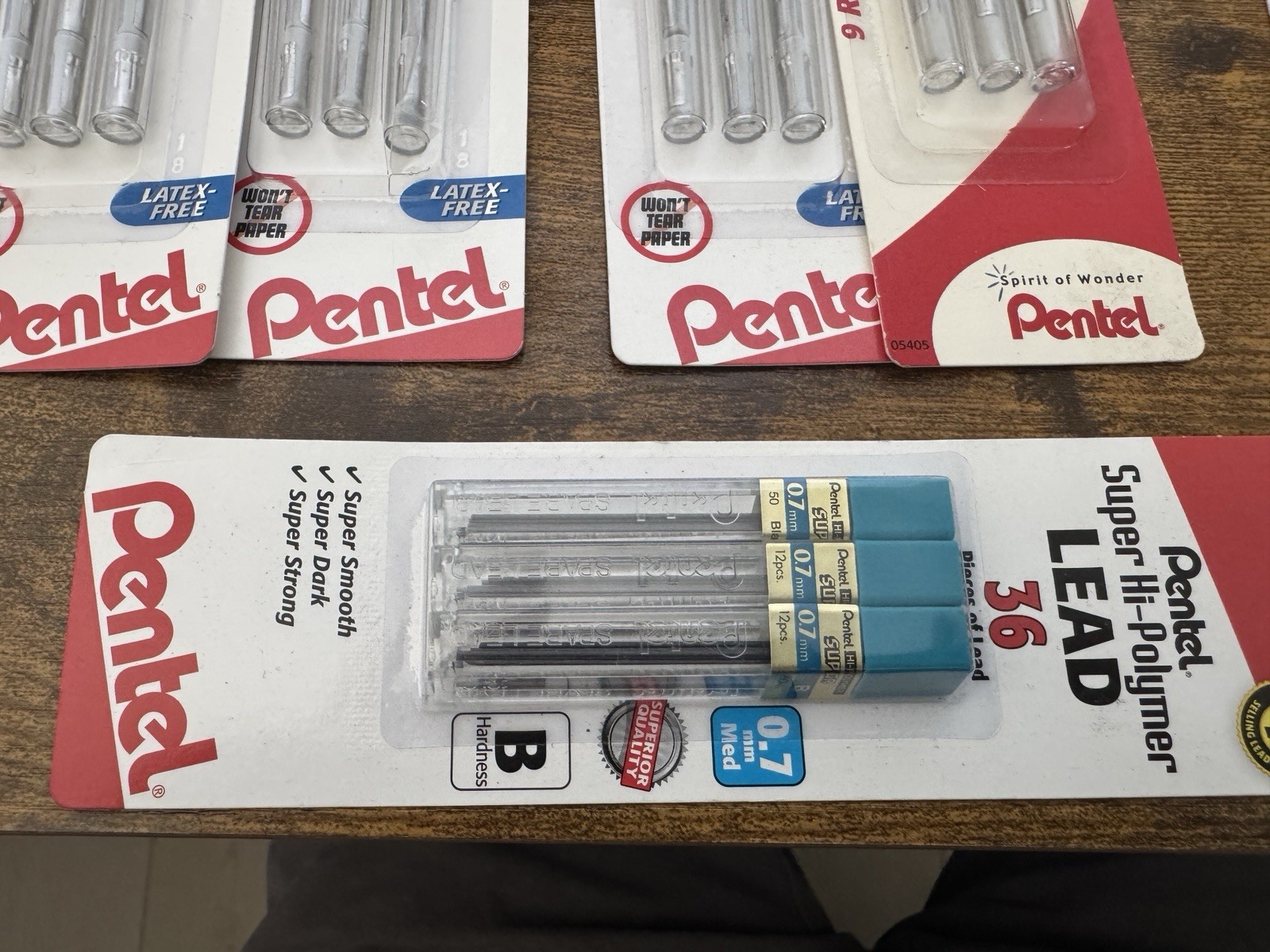 Pentel Eraser & Lead Refills Lot Drafting Mechanical Pencil Super Hi-Polymer