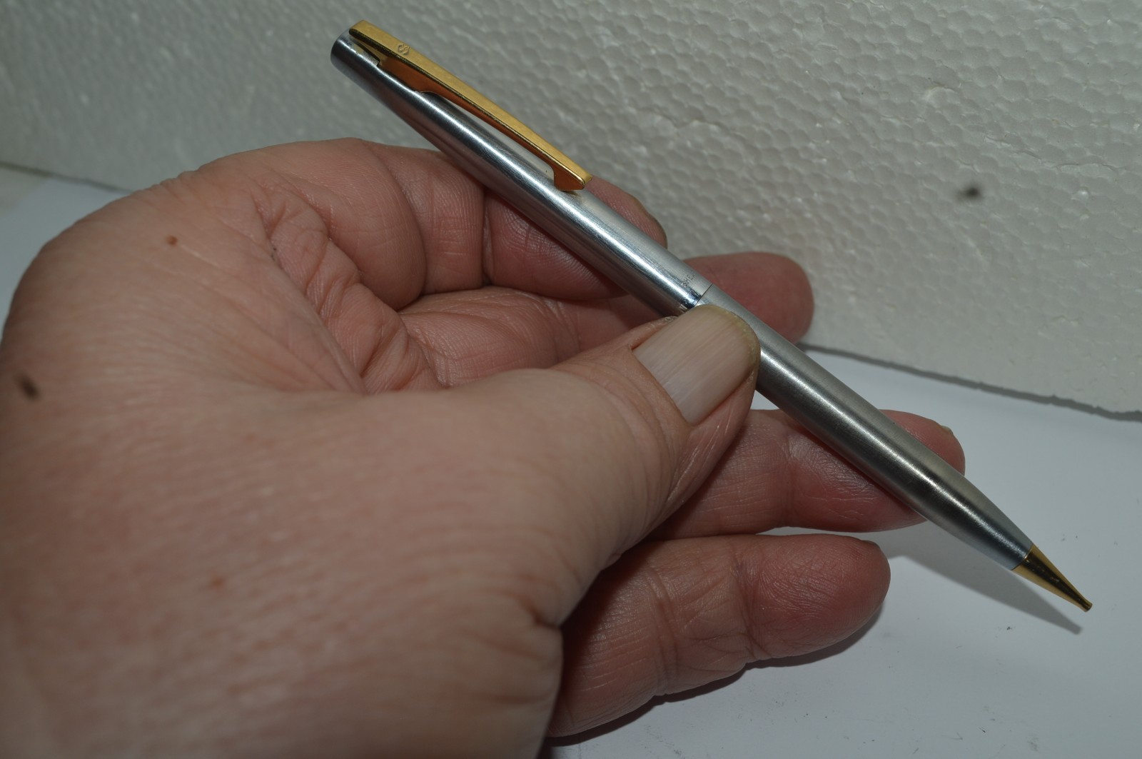 Sheaffer STYLIST Mechanical Pencil 0.9mm Brushed St Steel GT USA Made 1960’s