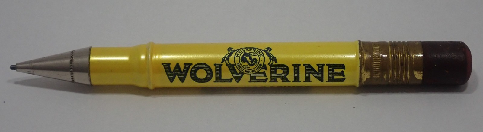 VINTAGE WOLVERINE SHELL HORSEHIDE GLOVES SHOES ADVERTISING MECHANICAL PENCIL