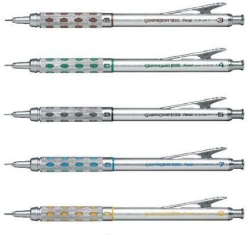Pentel Graphgear 1000 Automatic Drafting Pencil 0.3 mm 0.4 mm 0.5 mm 0.7 mm