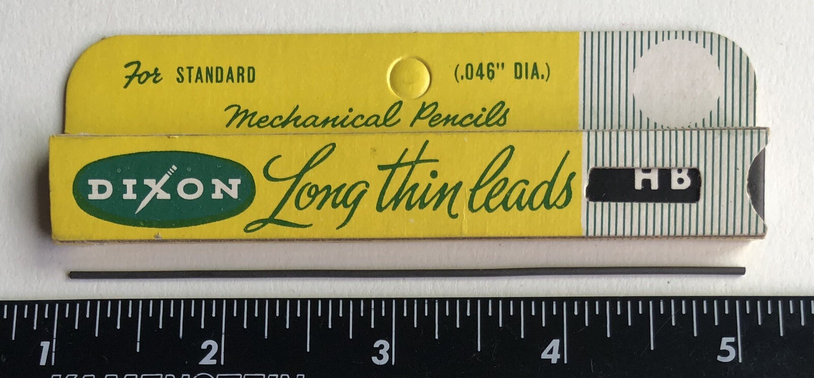 Vintage DIXON Mechanical Pencil Lead 1.1mm HB 12pk NOS Sleeve Card USA