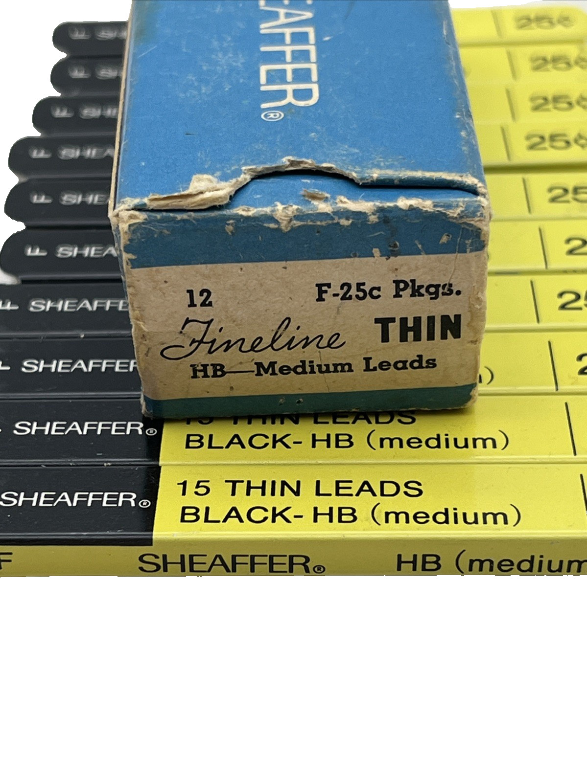 Lot 10 Sheaffer Vintage Mechanical Pencil Thin Leads HB Medium Black Refills
