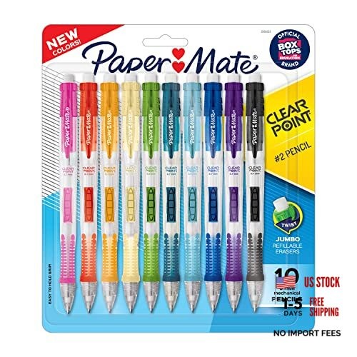 Paper Mate Clearpoint Mechanical Pencils, 0.7mm HB #2 1 Count (Pack of 10)