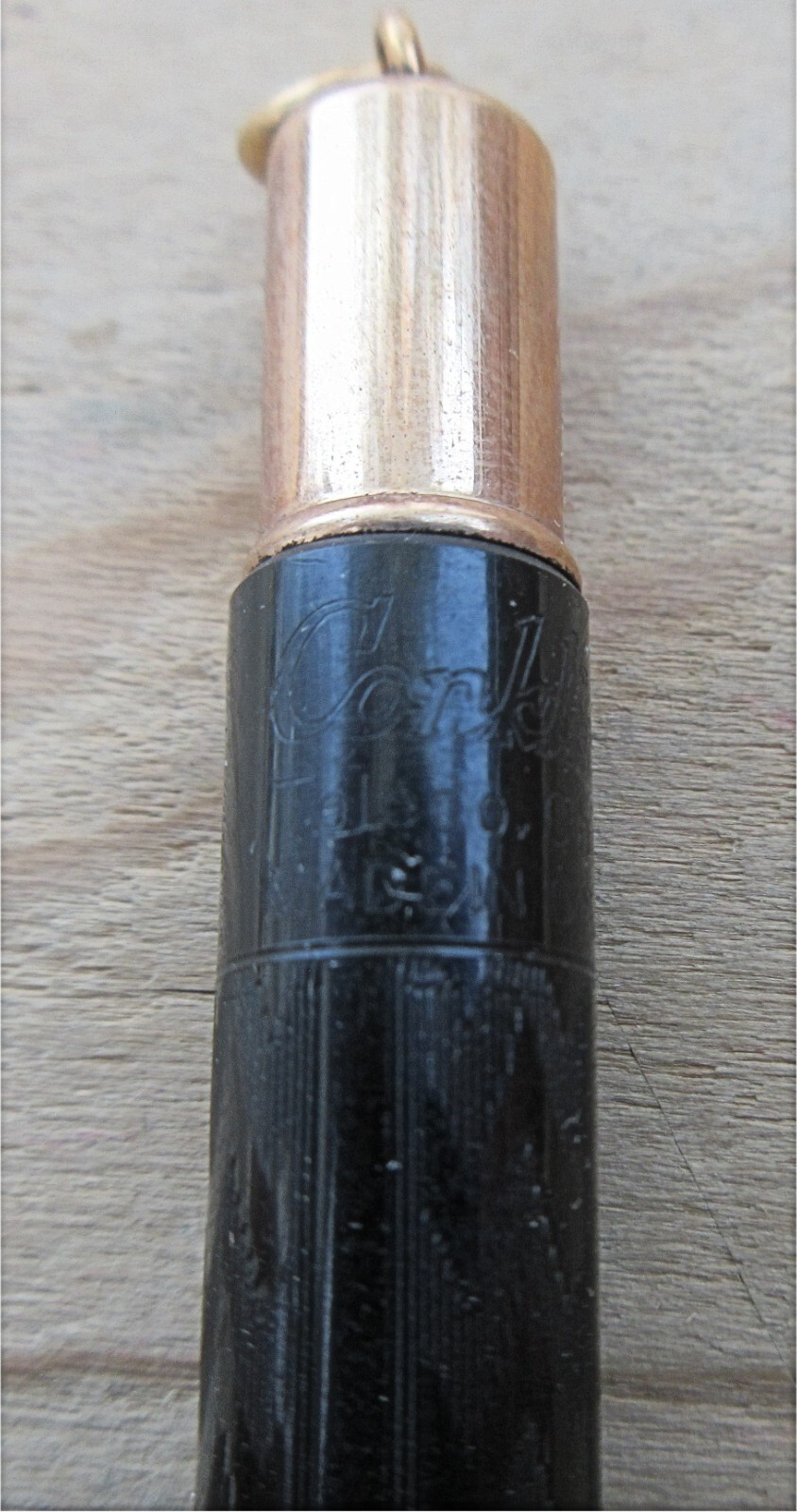 Vintage Conklin Etched Ebonite Ring-top Mechanical Pencil