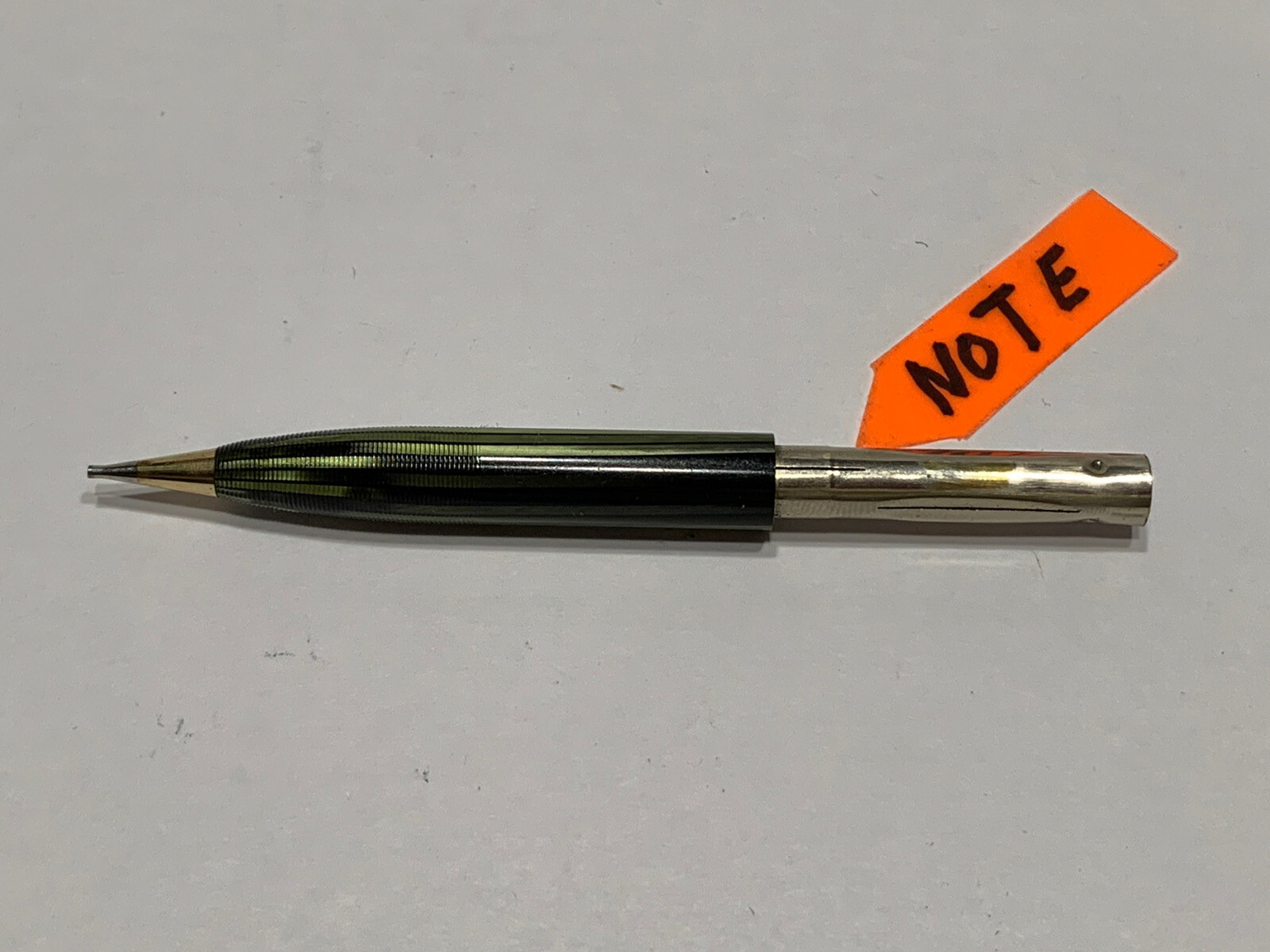 Sheaffer Green & Black Gold Trim Gold Band Mechanical Pencil Twist Active