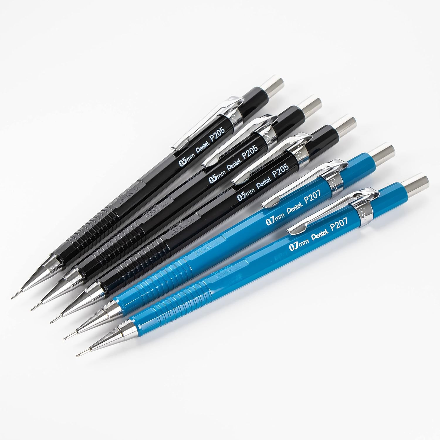 Sharp Mechanical Pencil (0.7Mm), Black & Blue Barrel, 5 Pack (P2057BP5AC)
