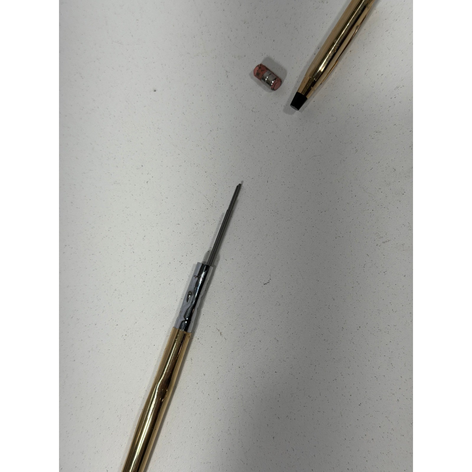 Vintage Cross 1/20 10KT Gold Filled Mechanical Pencil Pinstripe Made in USA Gold