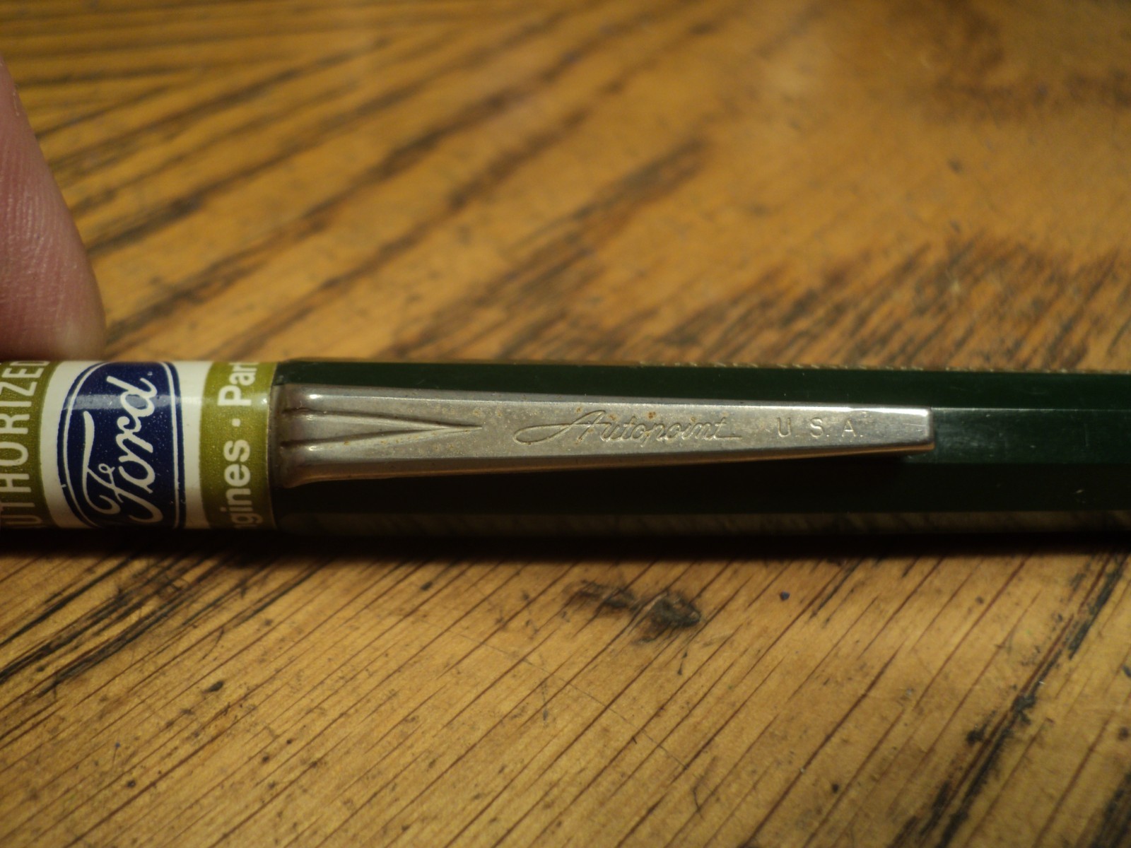 Vintage Autopoint Mechanical Pencil Ford Authorized Engines – Parts NEW USA