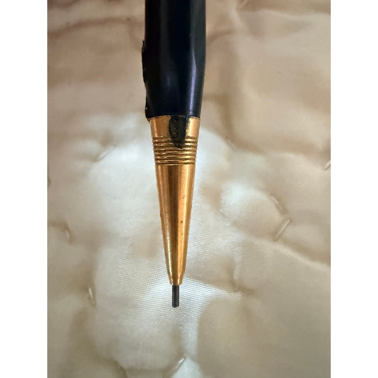 Vintage Mechanical Pencil Telescoping Metal Pencil and Black Gold Tone Pencil