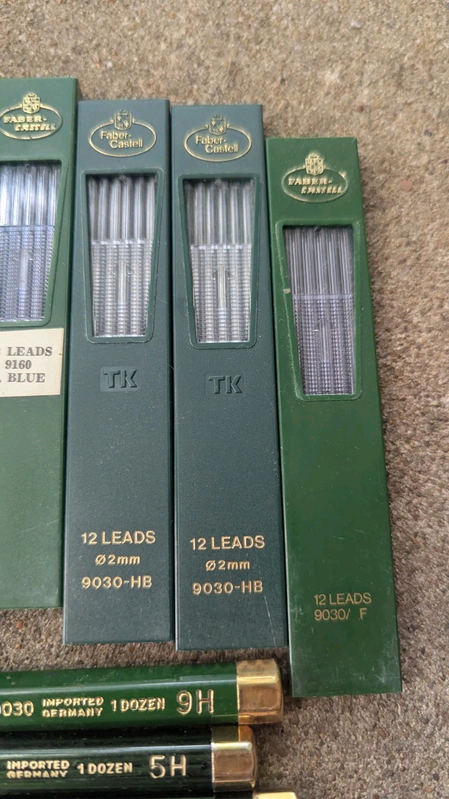 Big Lot 10 Packs Faber Castell Drawing Leads and Tubes Full Of Lead Germany