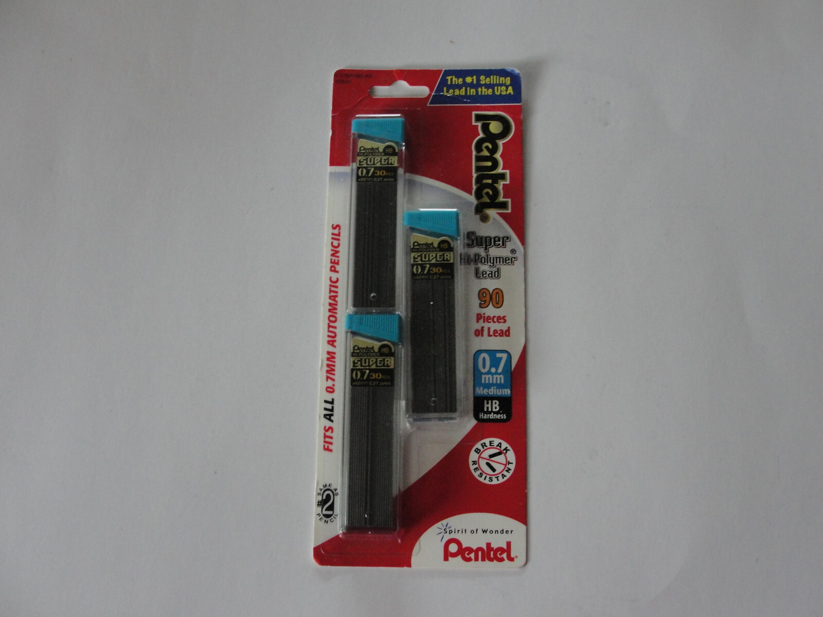 Pentel Super Hi_Polymer Lead 0.7MM 1 package-270 Pieces of Lead