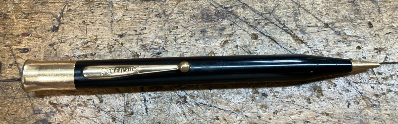 Late 1920s Sheaffer’s Oversize Flat Top Pencil with Gold-Filled Trim