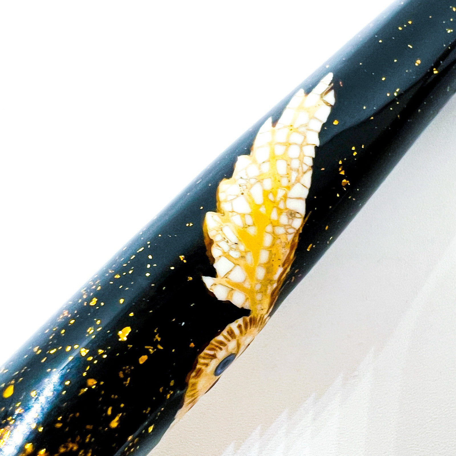 New Handmade Urushi Makie Egg Shell Owl Mechanical Pencil automatic lead Fill