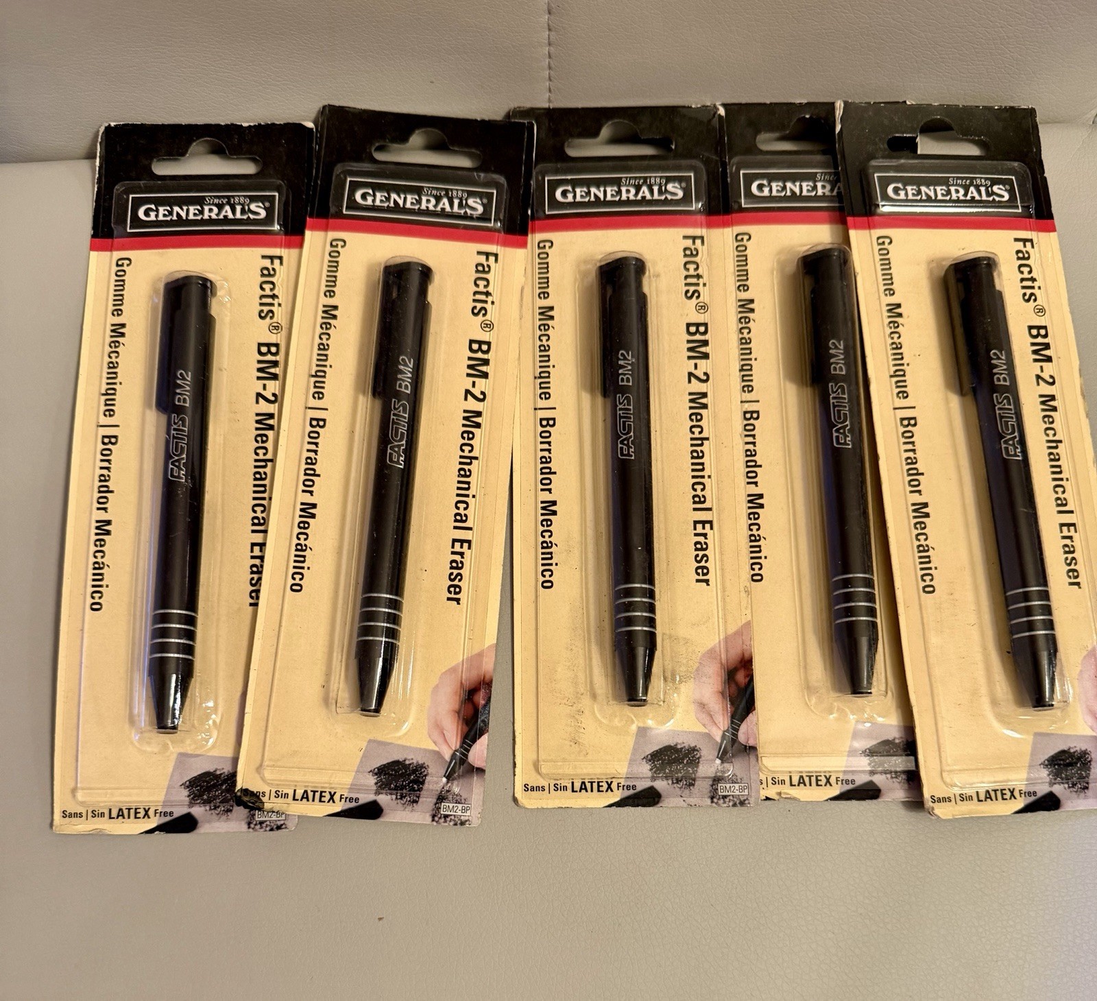 General’s Factis Pen Style Mechanical Eraser- – 5 Pack