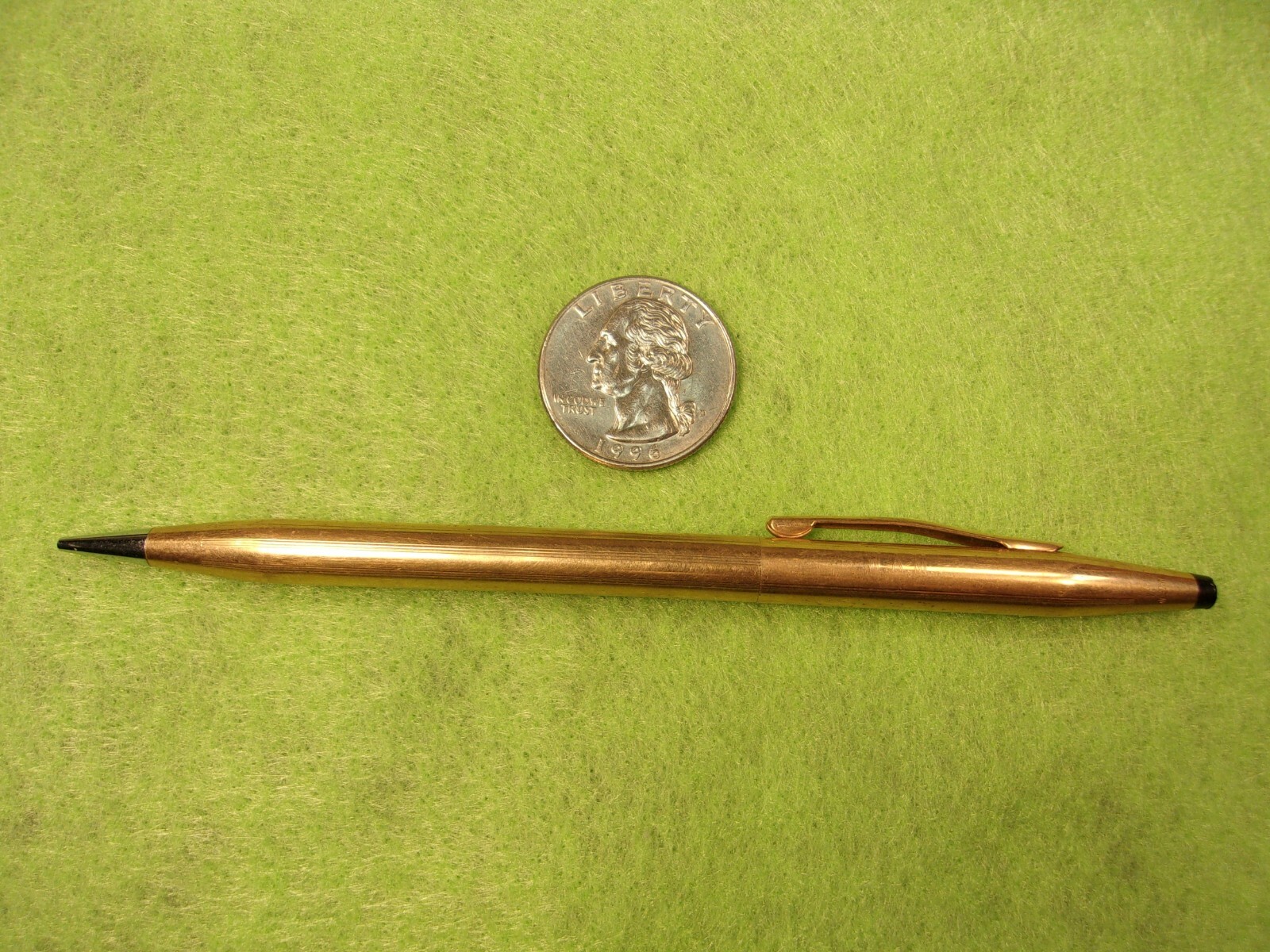 EXCELLENT OLDER VTG ROSE GOLD FILLED “CROSS” MECHANICAL PENCIL “WAM” MONOGRAM