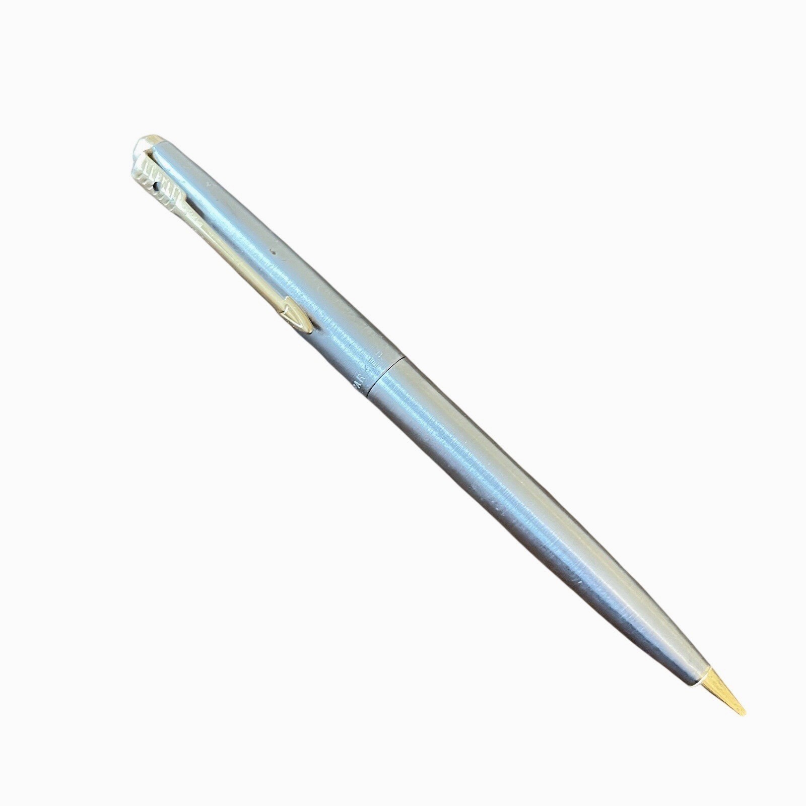 Vintage Parker Flighter Mechanical Pencil 0.9mm – Brushed Stainless Finish