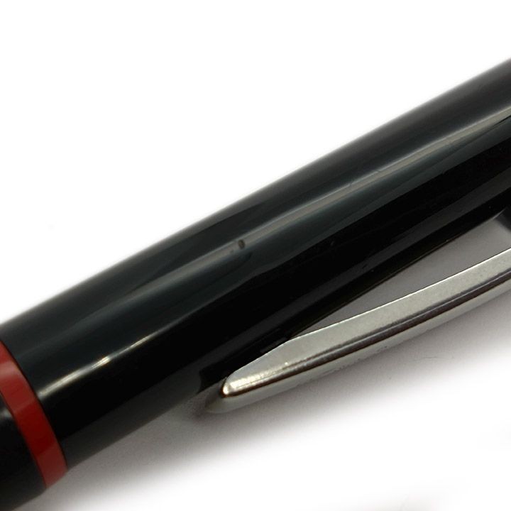 Rotring clipper knock type ballpoint pen black writing utensil stationery brand
