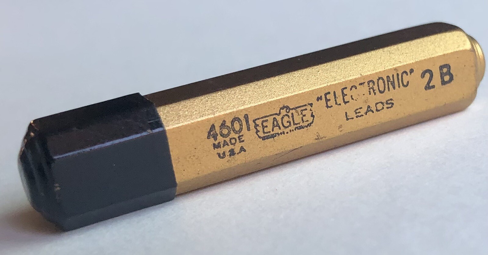 Vintage EAGLE ELECTRONIC Mechanical Pencil Leads 2B Black 1.18mm NOS 24pk USA