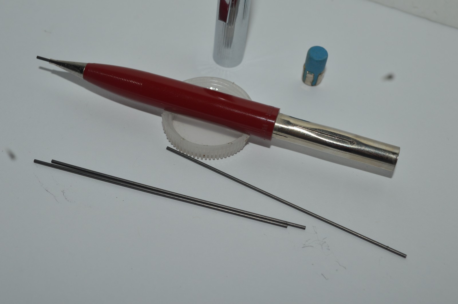 Sheaffer Imperial Mechanical Pencil 0.9mm Red Barrel Made In USA Circa 1960’s