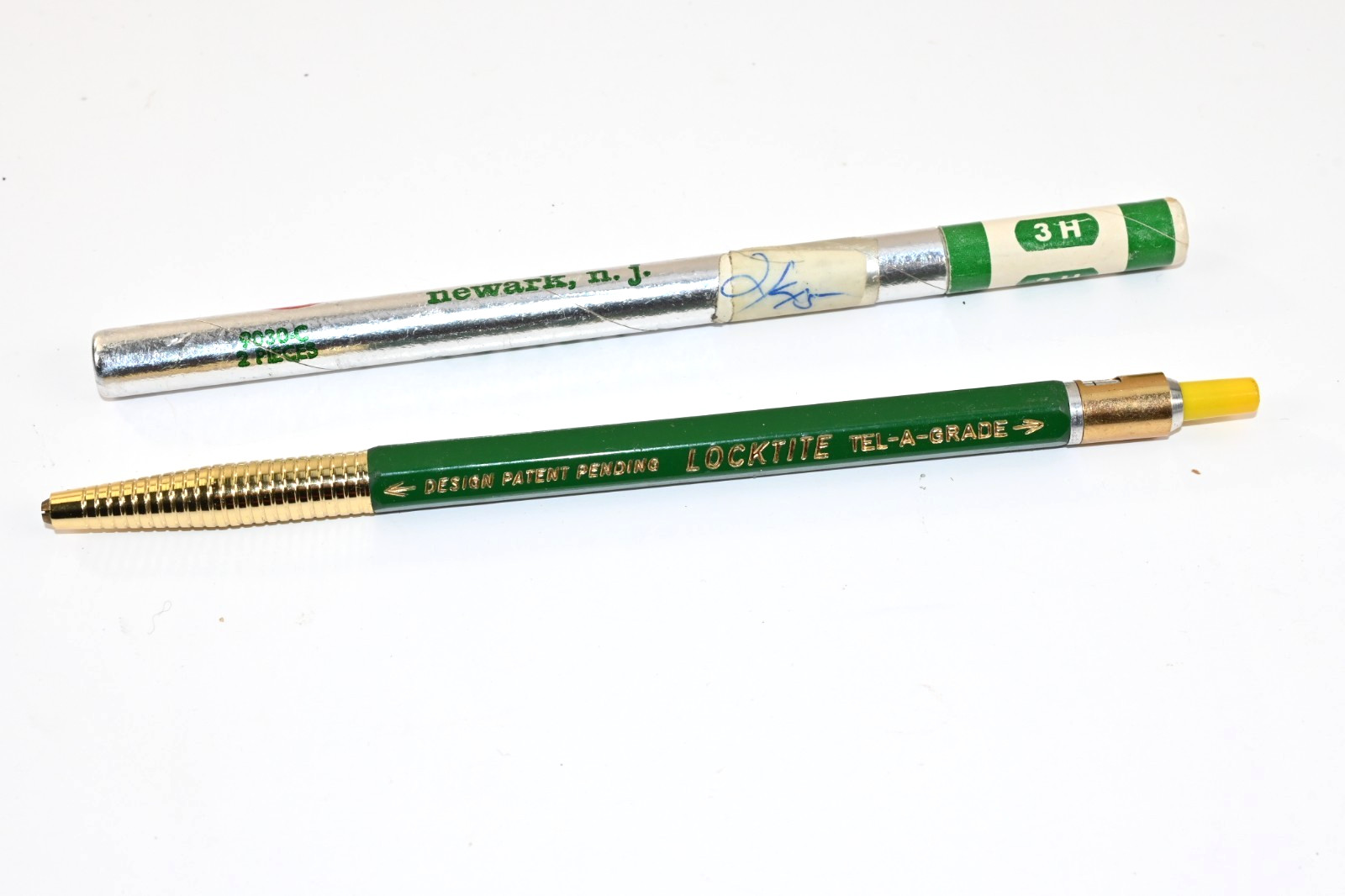 Vintage A.W. Faber Castell Tel A Grade 9800SG Pencil w Leads Tube