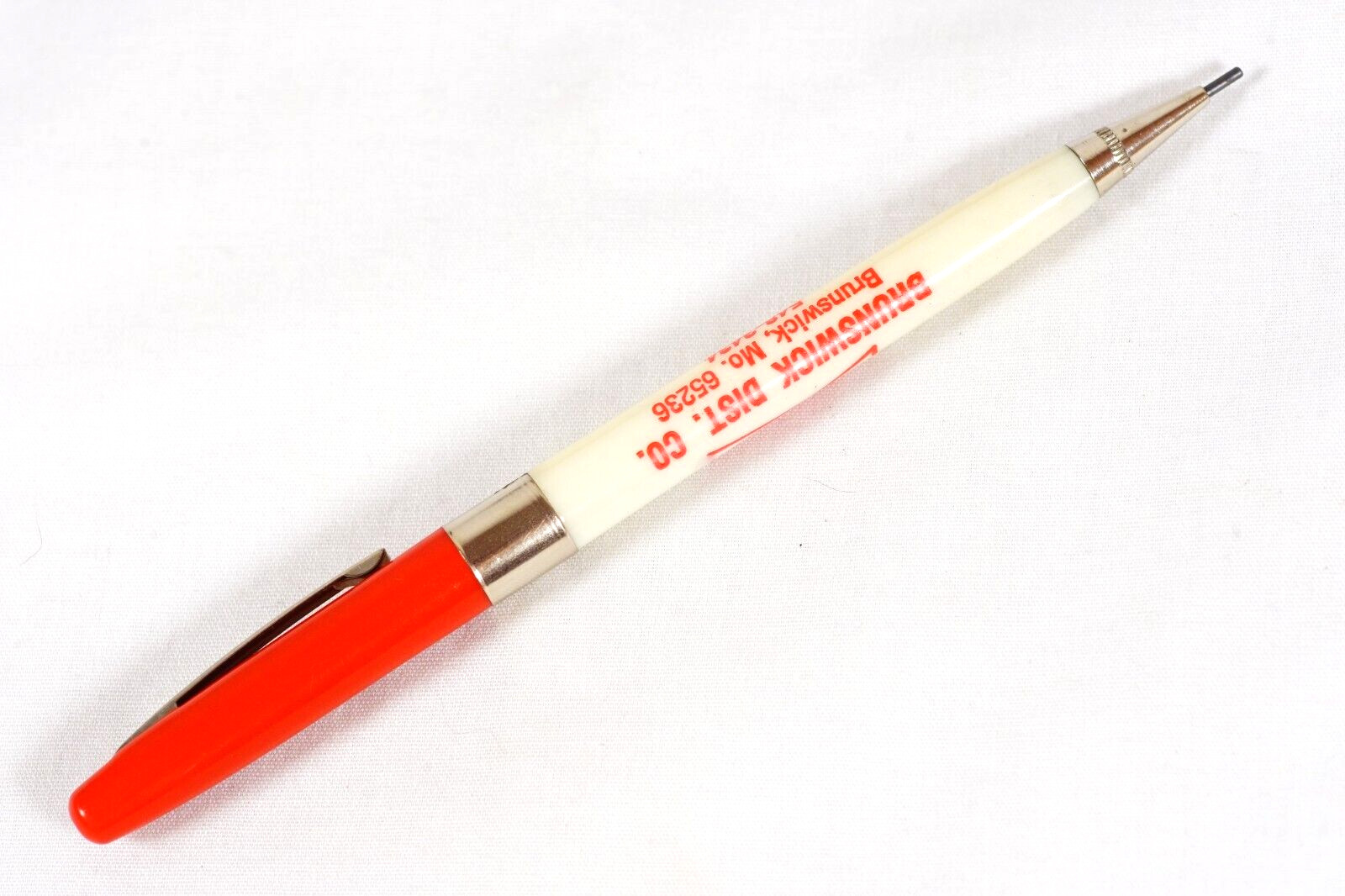 Budweiser Bowtie Brunswick Missouri Dist Vintage Advertising Mechanical Pencil